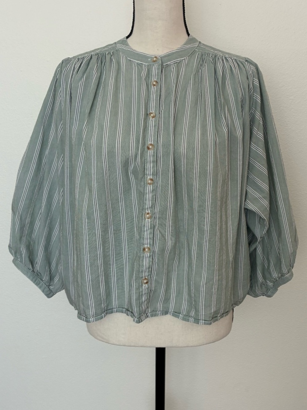 Anthropologie PILCRO Drapey Button Down Shirt